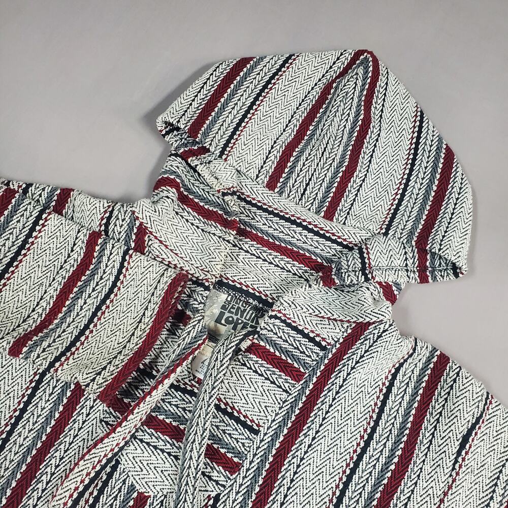 Original Senior Lopez Mens Pull Over Baja Hoodie Size Medium Drug Rug
